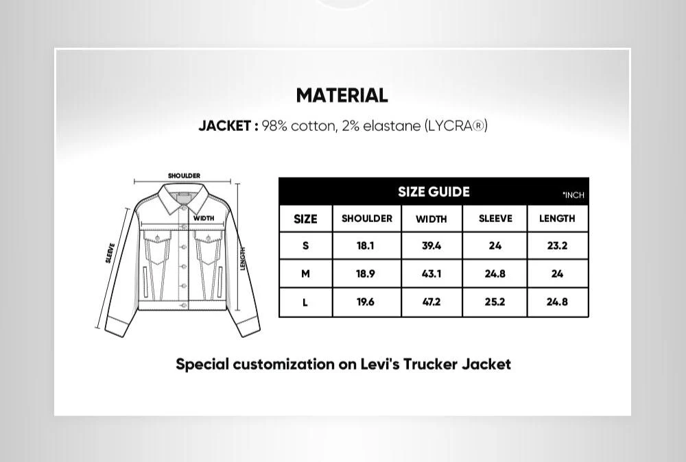 ATEEZ - SUNSET Trucker Jacket (Dark Indigo) - Image 2