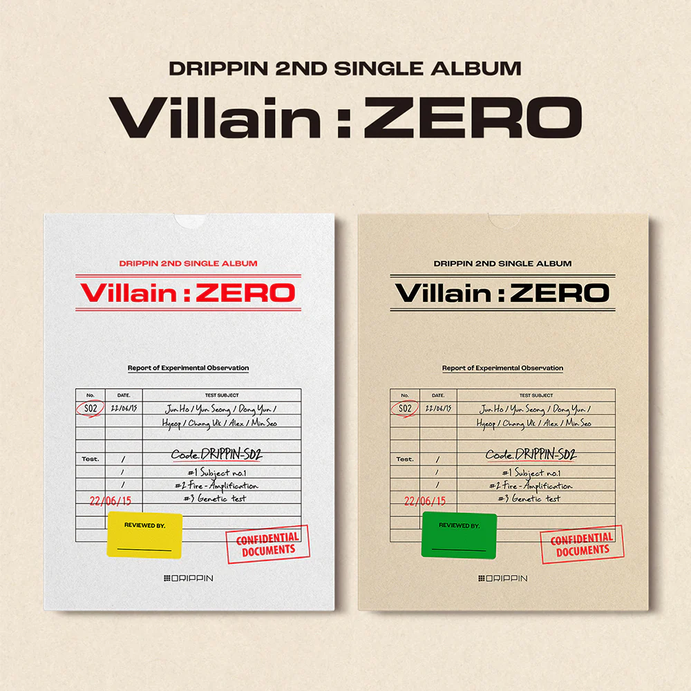 DRIPPIN - 2nd SINGLE ALBUM [Villain : ZERO] (A, B ver.)