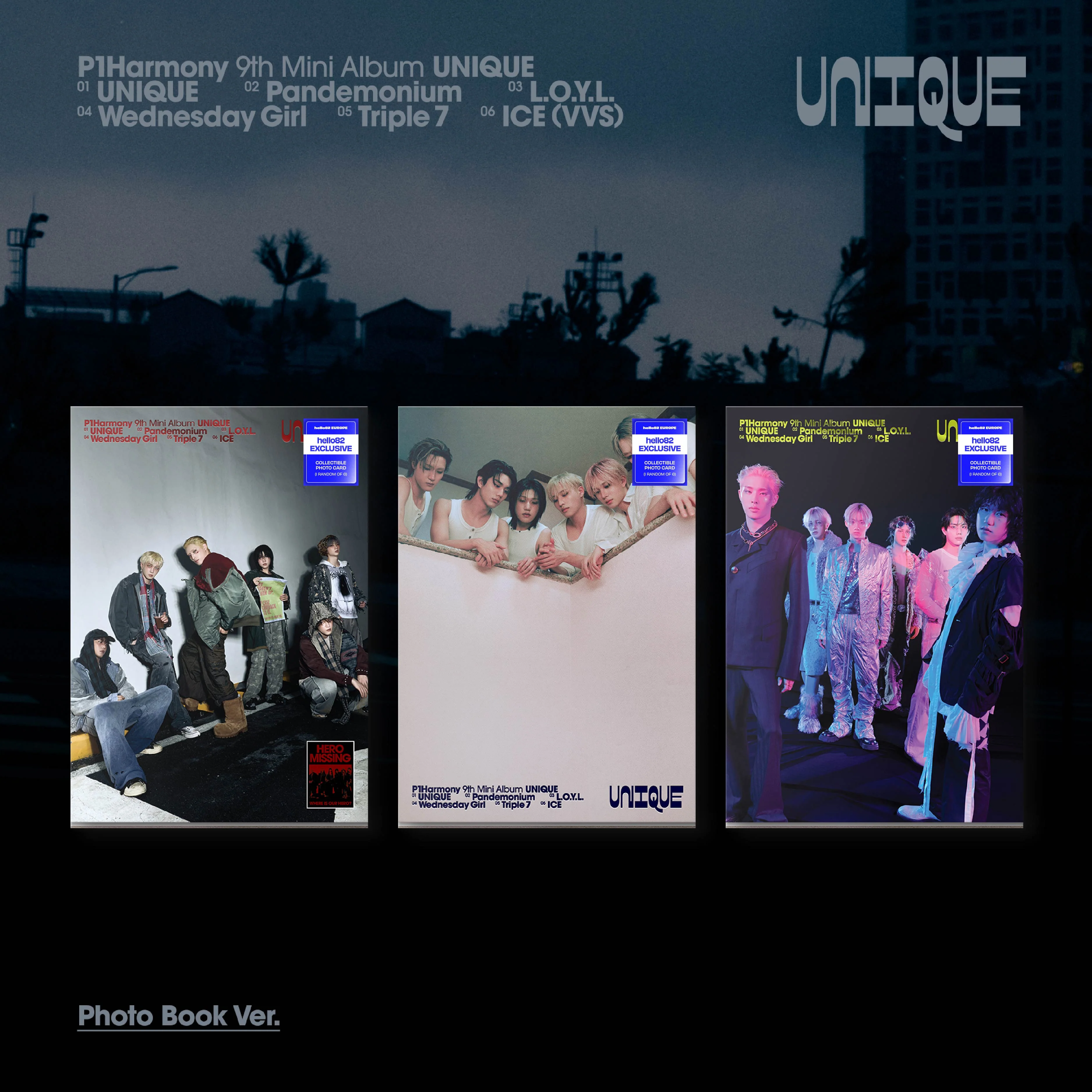 P1Harmony - UNIQUE - Europe hello82 Exclusive