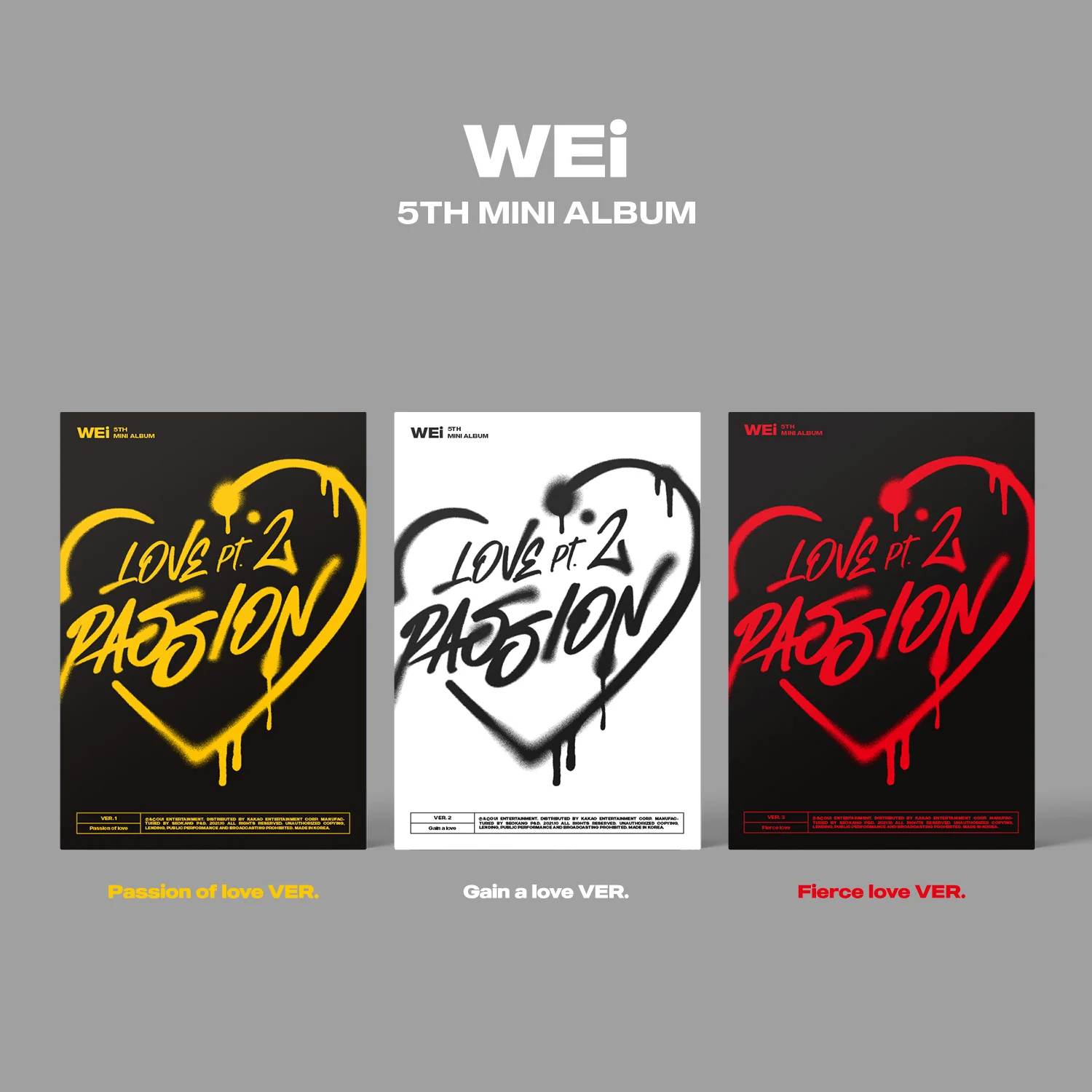 [PLAY82 WITH WEi] 6/2 LA Fansign Event Chance - 5th MINI ALBUM [Love Pt.2 : Passion] - Image 2