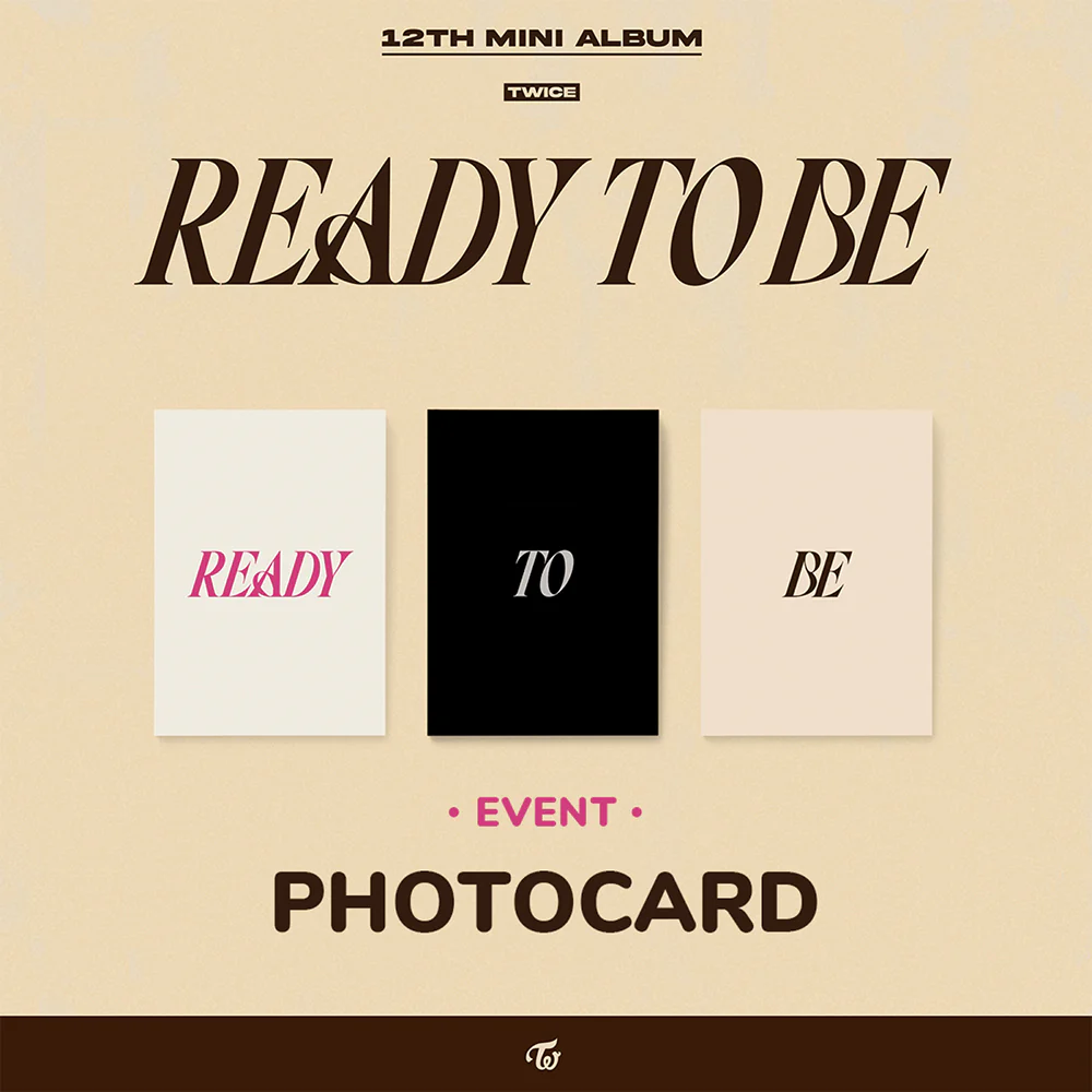 TWICE - 12th MINI ALBUM : READY TO BE (Random)