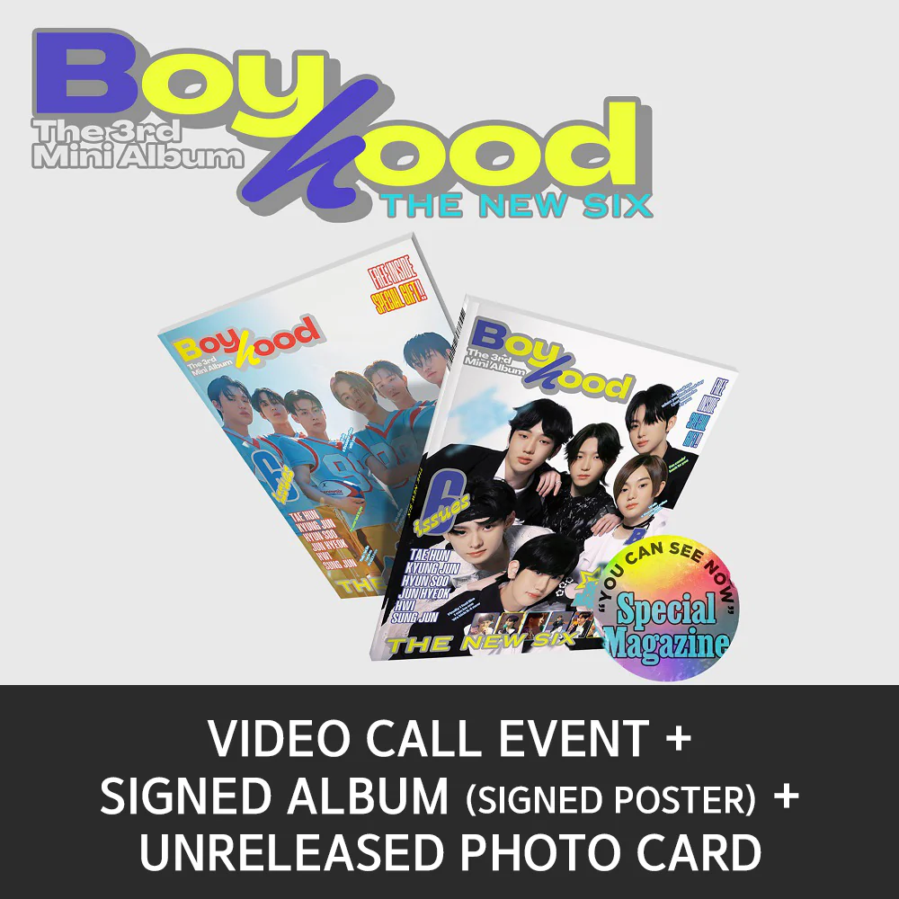 [Video Call] THE NEW SIX (TNX) - 3rd MINI ALBUM : BOYHOOD (Random)